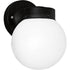 Progress Utility Lantern P5604 30 1 100 Watt MED OD WALL FIXT in White Finish Model: P5604-30