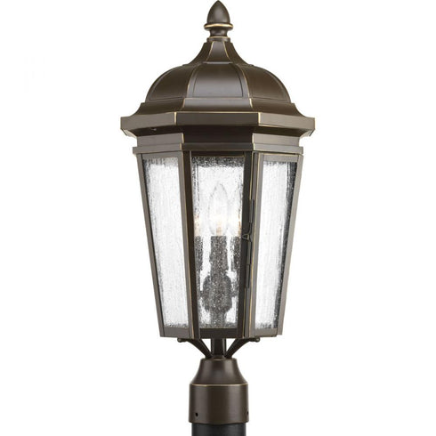 Progress Verdae P540002 020 3 60 Watt CAND POST LANTERN in Antique Bronze Finish Model: P540002-020