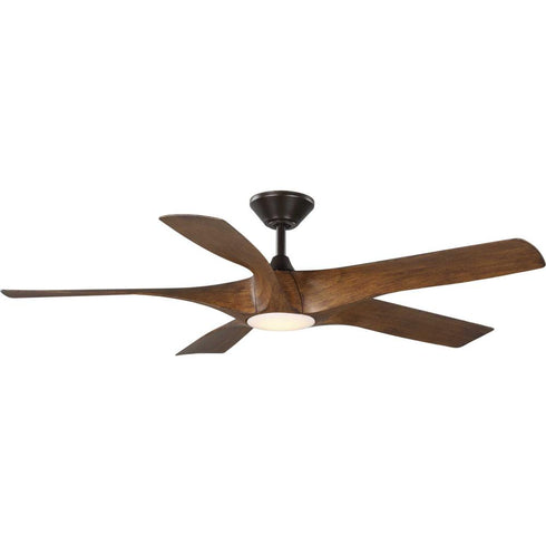 Progress Vernal P250059 031 30 60IN 5 Blade Ceiling Fan in Black Finish Model: P250059-031-30
