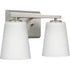 Progress Vertex P300462 009 2 Light BATH in Brushed Nickel Finish Model: P300462-009