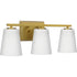 Progress Vertex P300463 009 3 Light BATH in Brushed Nickel Finish Model: P300463-009