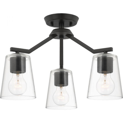 Progress Vertex P400340 009 3 Light CHANDELIER CONV in Brushed Nickel Finish Model: P400340-009