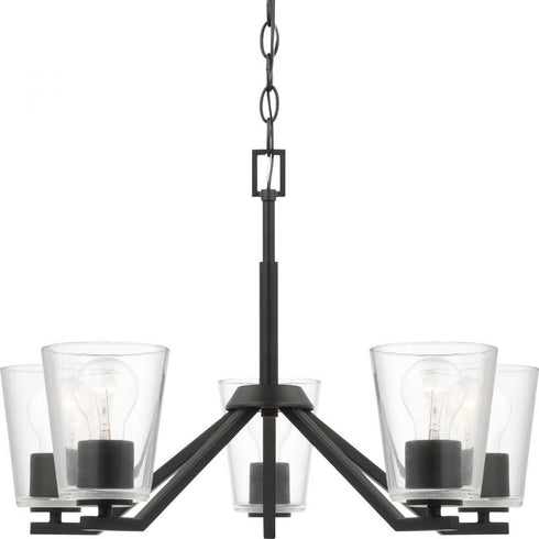 Progress Vertex P400341 009 5 Light CHANDELIER in Brushed Nickel Finish Model: P400341-009