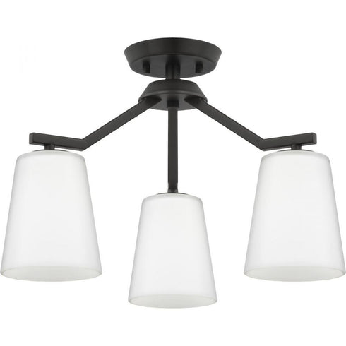 Progress Vertex P400342 009 3 Light CHANDELIER CONV in Brushed Nickel Finish Model: P400342-009