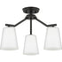 Progress Vertex P400342 009 3 Light CHANDELIER CONV in Brushed Nickel Finish Model: P400342-009