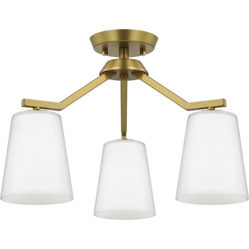 Progress Vertex P400342 009 3 Light CHANDELIER CONV in Brushed Nickel Finish Model: P400342-009