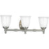 Progress Victorian P3029 09 3 100 Watt MED BATH BRKT in Brushed Nickel Finish Model: P3029-09