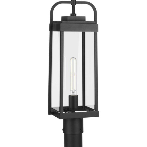 Progress Walcott P540090 031 1 Light POST LANTERN in Black Finish Model: P540090-031