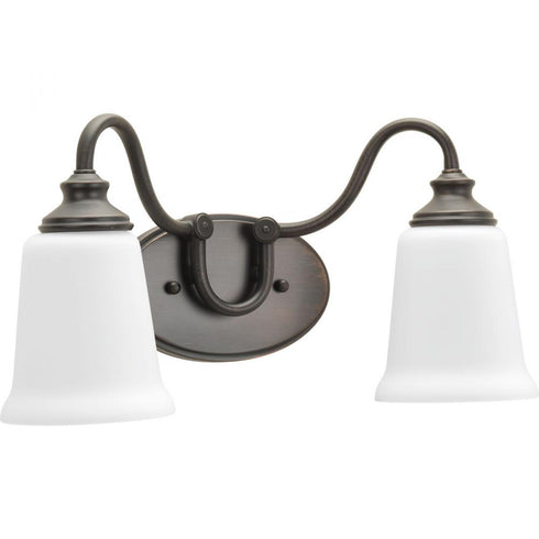 Progress Wander 2 Light P300025 074 2 100 Watt MED BATH BRACKET in Venetian Bronze Finish Model: P300025-074