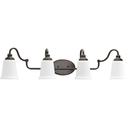 Progress Wander 4 Light P300027 074 4 100 Watt MED BATH BRACKET in Venetian Bronze Finish Model: P300027-074