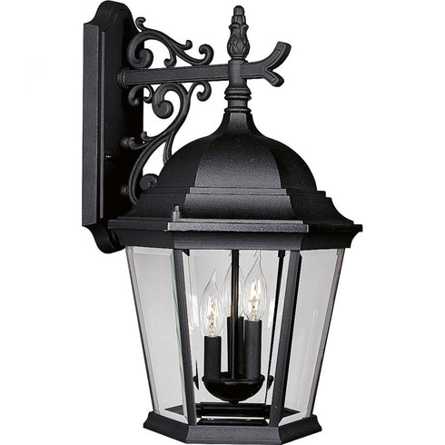 Progress Welbourne P5690 31 3 60 Watt CAND WALL LANT in Textured Black Finish Model: P5690-31