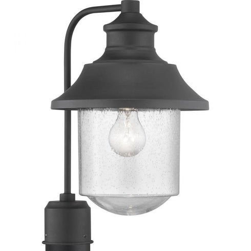 Progress Weldon P540019 031 1 60 Watt MED POST LANTERN in Textured Black Finish Model: P540019-031