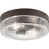 Progress Weldon P550042 031 2 60 Watt MED FLUSH MOUNT in Textured Black Finish Model: P550042-031