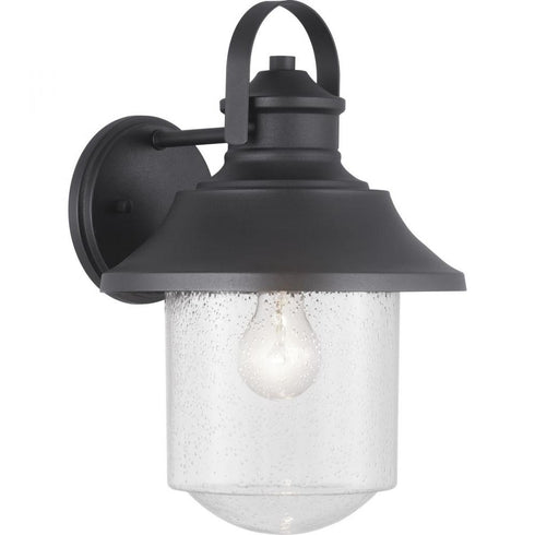 Progress Weldon P560121 031 1 60 Watt MED WALL LANTERN in Textured Black Finish Model: P560121-031