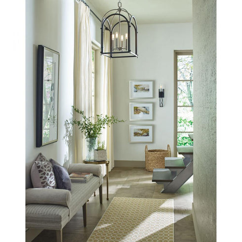 Progress Westfall Collection Four light Medium Foyer Pendant in Graphite Finish Model: P500039-143