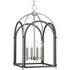 Progress Westfall Collection Four light Medium Foyer Pendant in Graphite Finish Model: P500039-143