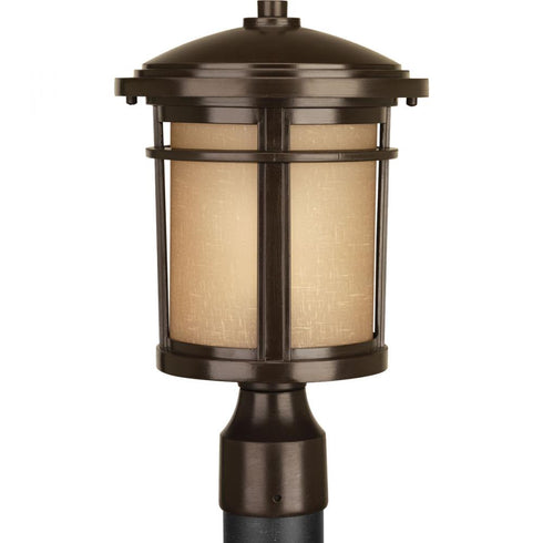 Progress Wish P6424 20 1 100 Watt MED POST LANTERN in Antique Bronze Finish Model: P6424-20
