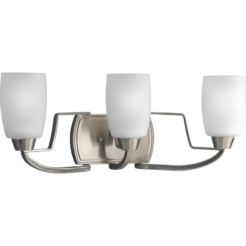 Progress Wisten P2796 09 3 100 Watt MED BATH BRKT in Brushed Nickel Finish Model: P2796-09