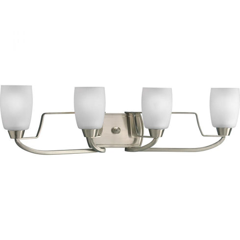 Progress Wisten P2797 09 4 100 Watt MED BATH BRKT in Brushed Nickel Finish Model: P2797-09