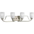 Progress Wisten P2797 09 4 100 Watt MED BATH BRKT in Brushed Nickel Finish Model: P2797-09