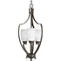 Progress Wisten P3509 09 3 60 Watt CAND HAL FOYER in Brushed Nickel Finish Model: P3509-09