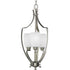Progress Wisten P3509 09 3 60 Watt CAND HAL FOYER in Brushed Nickel Finish Model: P3509-09