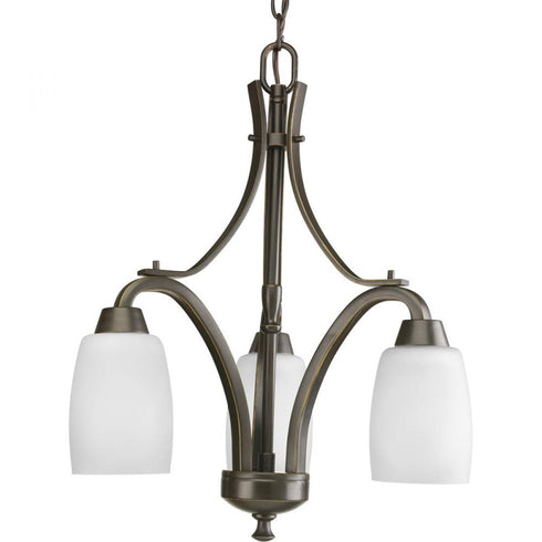 Progress Wisten P4434 09 3 Light CHAND in Brushed Nickel Finish Model: P4434-09