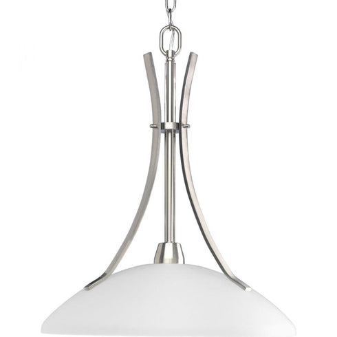 Progress Wisten P5112 09 1 100 Watt MED PENDANT in Brushed Nickel Finish Model: P5112-09