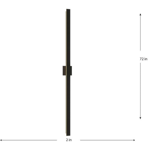 Progress Z-2040 LED Z 2040 Collection LED in Matte Black Contemporary Extra Large Outdoor Wall Light Model: P560371-31M-CS