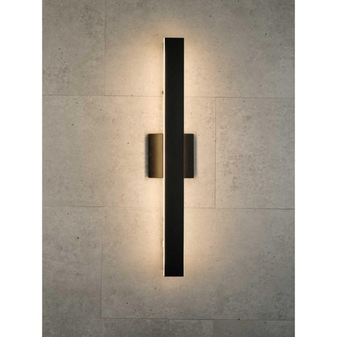Progress Z-2040 LED Z 2040 Collection LED in Matte Black Contemporary Medium Outdoor Wall Light Model: P560367-31M-CS
