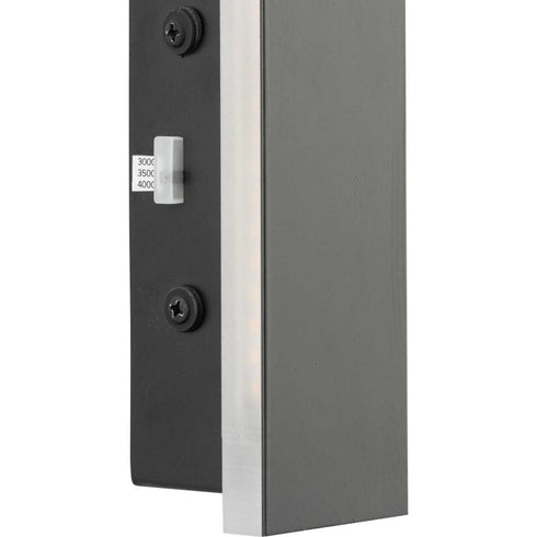 Progress Z-2040 LED Z 2040 Collection LED in Matte Black Contemporary Small Outdoor Wall Light Model: P560366-31M-CS