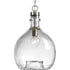 Progress Zin P500064 009 1 100 Watt MED PENDANT in Brushed Nickel Finish Model: P500064-009