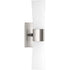 Progress Zura P300062 009 2 100 Watt MED BATH BRACKET in Brushed Nickel Finish Model: P300062-009