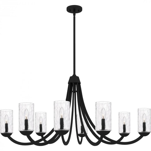 Quoizel Allard 8 Light in Brushed Nickel Chandelier Model: ALD5045BN