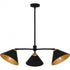 Quoizel Alscott 3 Light in Matte Black Chandelier Model: ALS5032MBK