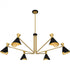 Quoizel Arden 6 Light in Matte Black Chandelier Model: ADN5052MBK