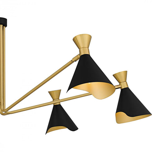 Quoizel Arden 6 Light in Matte Black Chandelier Model: ADN5052MBK