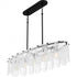 Quoizel Cassidy 5 Light in Matte Black Linear Chandelier Model: CAS543MBK