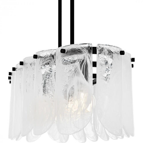 Quoizel Cassidy 5 Light in Matte Black Linear Chandelier Model: CAS543MBK