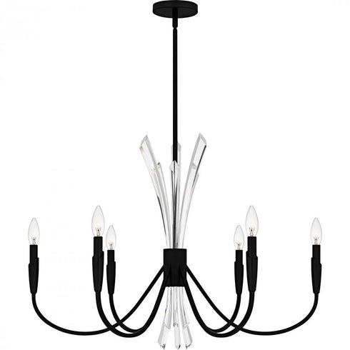 Quoizel Cecily 6 Light in Brushed Gold Chandelier Model: CCY5032BRG