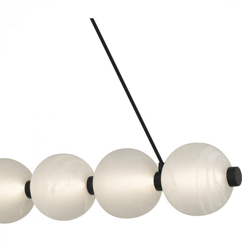 Quoizel Clarendon in Matte Black Linear Chandelier Model: PCCAD144MBK