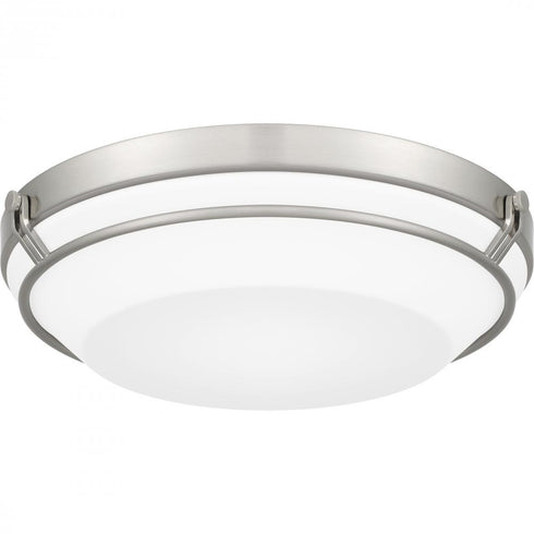 Quoizel Dunbar Flush Mount in Brushed Nickel Finish Model: DNB1616BN