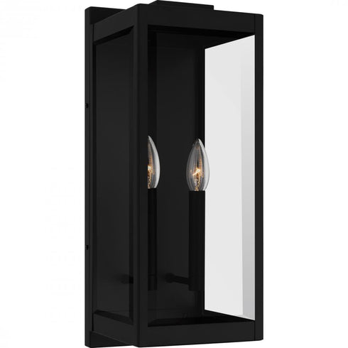 Quoizel Eastover 2 Light in Earth Black Outdoor Wall Lantern Model: EVR8407EK