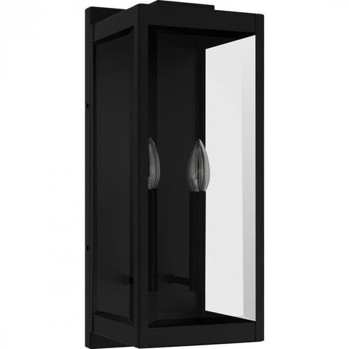 Quoizel Eastover 2 Light in Earth Black Outdoor Wall Lantern Model: EVR8407EK