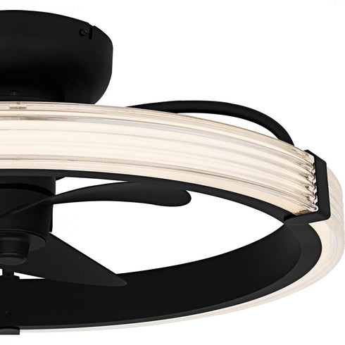 Quoizel Elrod in Matte Black Fan Light Model: QFA6805MBK