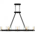 Quoizel Gloucester 8 Light in Matte Black Linear Chandelier Model: GLC842MBK