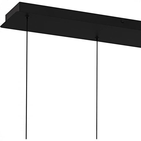 Quoizel Harvick in Matte Black Linear Chandelier Model: PCHVK144MBK