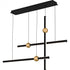 Quoizel Harvick in Matte Black Linear Chandelier Model: PCHVK144MBK