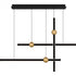 Quoizel Harvick in Matte Black Linear Chandelier Model: PCHVK144MBK