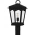 Quoizel Huck 1 Light in Earth Black Outdoor Post Lantern Model: HUK9010EK